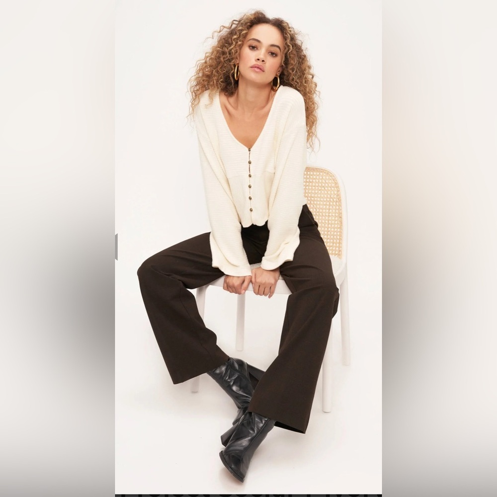 NWT Project Social T Harmony Brushed Ribbed Cardigan